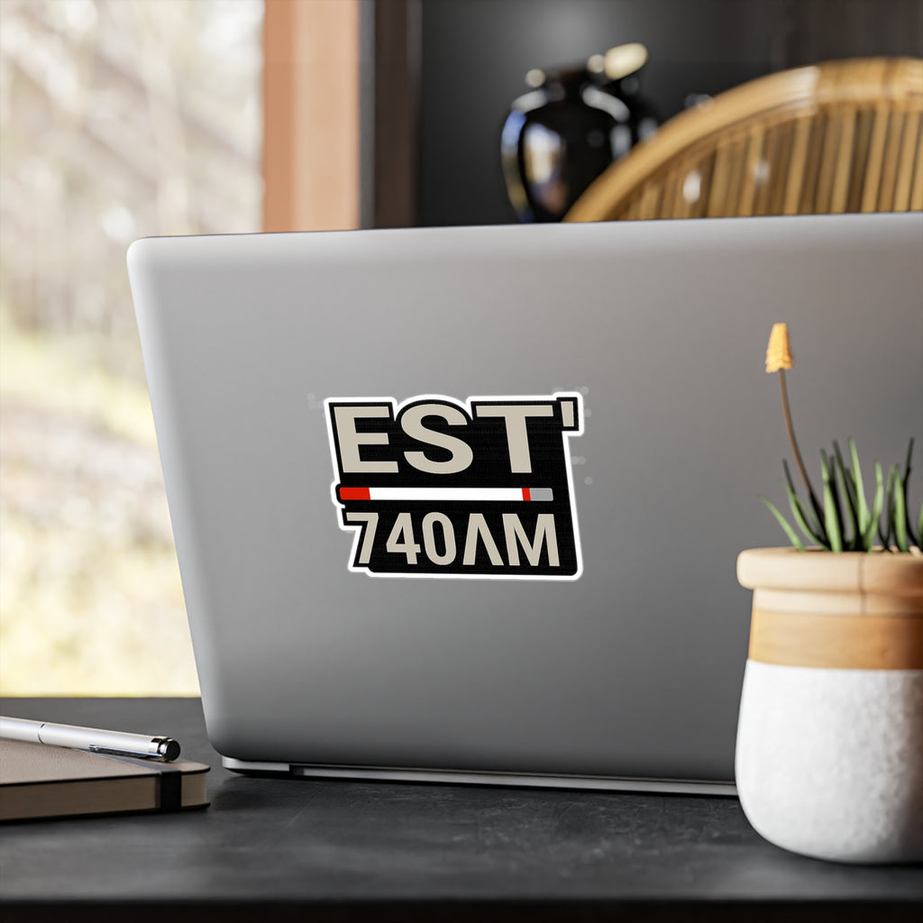 EST 7:40AM Stickers